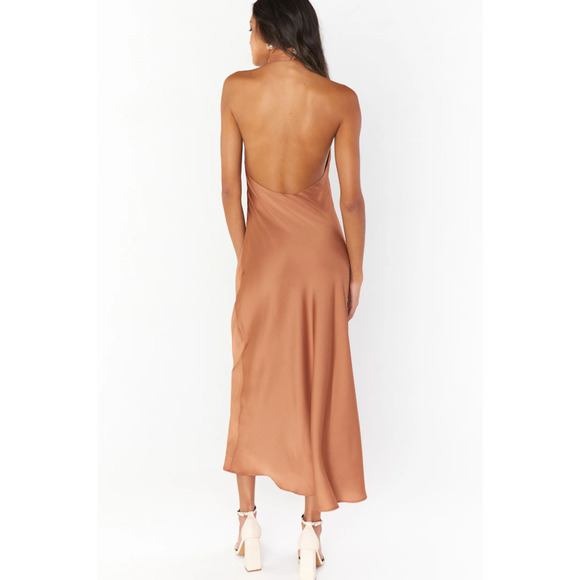 Jasmine Halter Midi  Dress Show Me Your MuMu NWOT XS - Picture 4 of 9